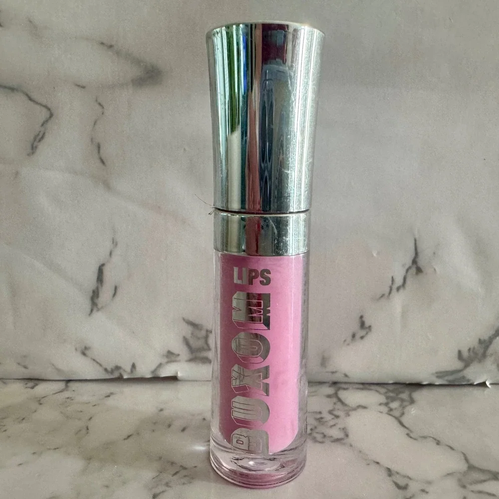 Buxom Lips Bare Escentuals Plumping Lip Polish LILY Pink Shimmer 0.07oz Mini